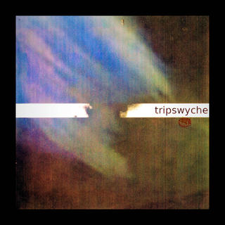 A strange degraded image with a white strip containing the word "tripswyche" on it.