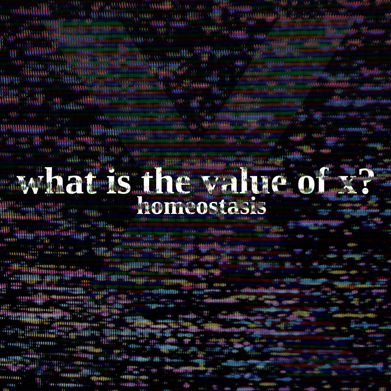 Distorted and degraded old photograph featuring the title text of the album written by an old typewriter.
